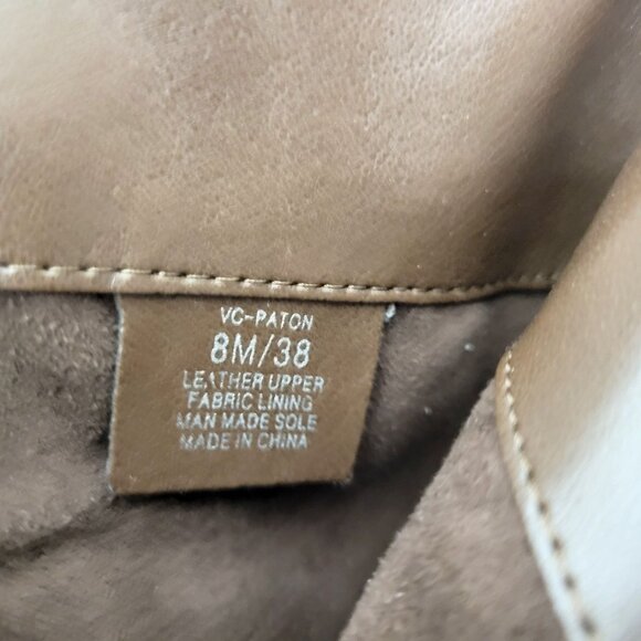 Vince Camuto Paton Brown Leather Knee-High Riding Boots - Picture 8 of 11